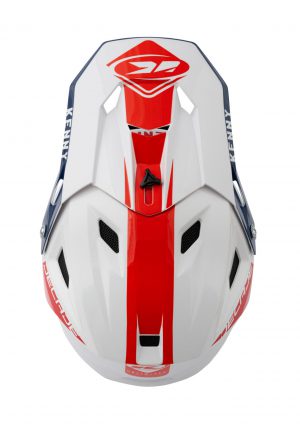 BMX Decade Helm Graphic Smach White Navy Red