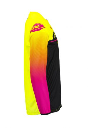Kenny track focus jersey neon yellow black pink