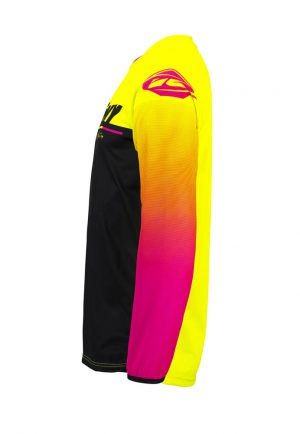 Kenny track focus jersey neon yellow black pink